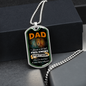 Dad Knows A Lot (Luxury Dog Tag)