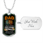 Dad Knows A Lot (Luxury Dog Tag)