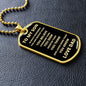 TO MY SON | ALWAYS REMEMBER DOG TAG