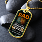 Dad Knows A Lot (Luxury Dog Tag)