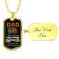 Dad Knows A Lot (Luxury Dog Tag)