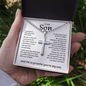 To My Son | Grateful Mom Cross Necklace āš