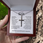 To My Son | Grateful Mom Cross Necklace āš