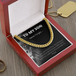 To My Son | Never Forget Lion Cuban Link Chain