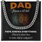 Dad Knows A Lot (Cuban Link Chain Necklace)