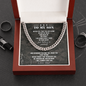 To My Son | I'm Always Right Here 🤎💎(Cuban Link Chain Necklace)
