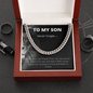 To My Son | Never Forget Lion Cuban Link Chain