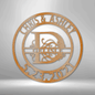 Elaborate Split Style Monogram Wall Art