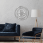 Elaborate Split Style Monogram Wall Art