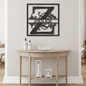 Split Monogram Metal Wall Art
