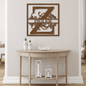 Split Monogram Metal Wall Art