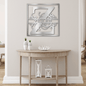 Split Monogram Metal Wall Art