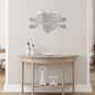 Monogram Heart with Personalized Family Name