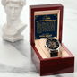 To Our Son On Your Wedding Day | Openwork Watch Plus Message Card
