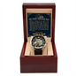 To Our Son On Your Wedding Day | Openwork Watch Plus Message Card