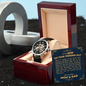 To Our Son On Your Wedding Day | Openwork Watch Plus Message Card