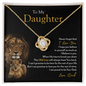 To My Daughter | Never Forget That I Love You (Love Knot Necklace)