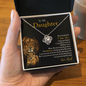 To My Daughter | Never Forget That I Love You (Love Knot Necklace)