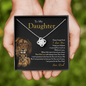 To My Daughter | Never Forget That I Love You (Love Knot Necklace)
