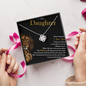 To My Daughter | Never Forget That I Love You (Love Knot Necklace)