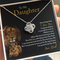 To My Daughter | Never Forget That I Love You (Love Knot Necklace)