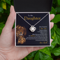 To My Daughter | Never Forget That I Love You (Love Knot Necklace)