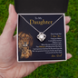 To My Daughter | Never Forget That I Love You (Love Knot Necklace)