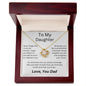 To My Daughter | Never Forget Love Knot Necklace