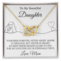 To My Daughter | Together Forever (Interlocking Hearts Necklace)