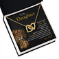 To My Daughter | Never Forget That I Love You (Interlocking Hearts Necklace)