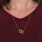 To My Daughter | Never Forget That I Love You (Interlocking Hearts Necklace)