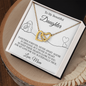 To My Daughter | Together Forever (Interlocking Hearts Necklace)