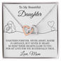 To My Daughter | Together Forever (Interlocking Hearts Necklace)