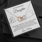 To My Daughter | Together Forever (Interlocking Hearts Necklace)