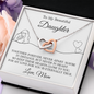To My Daughter | Together Forever (Interlocking Hearts Necklace)