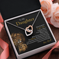 To My Daughter | Never Forget That I Love You (Interlocking Hearts Necklace)