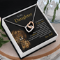 To My Daughter | Never Forget That I Love You (Interlocking Hearts Necklace)