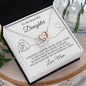 To My Daughter | Together Forever (Interlocking Hearts Necklace)