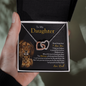 To My Daughter | Never Forget That I Love You (Interlocking Hearts Necklace)