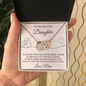 To My Daughter | Together Forever (Interlocking Hearts Necklace)