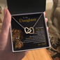 To My Daughter | Never Forget That I Love You (Interlocking Hearts Necklace)