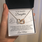 To My Daughter | Together Forever (Interlocking Hearts Necklace)
