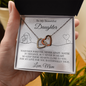 To My Daughter | Together Forever (Interlocking Hearts Necklace)
