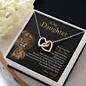 To My Daughter | Never Forget That I Love You (Interlocking Hearts Necklace)