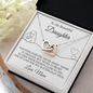 To My Daughter | Together Forever (Interlocking Hearts Necklace)