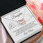 To My Daughter | Together Forever (Interlocking Hearts Necklace)