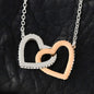 To My Daughter | Never Forget That I Love You (Interlocking Hearts Necklace)
