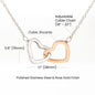 To My Daughter | Never Forget That I Love You (Interlocking Hearts Necklace)