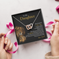 To My Daughter | Never Forget That I Love You (Interlocking Hearts Necklace)