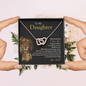 To My Daughter | Never Forget That I Love You (Interlocking Hearts Necklace)